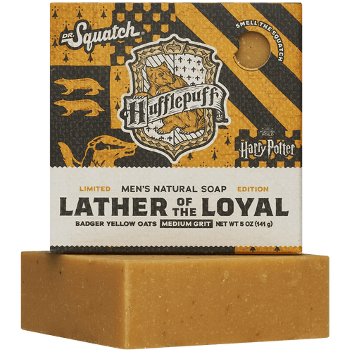 Promotional graphic for Dr. Squatch Lather of the Loyal bar soap