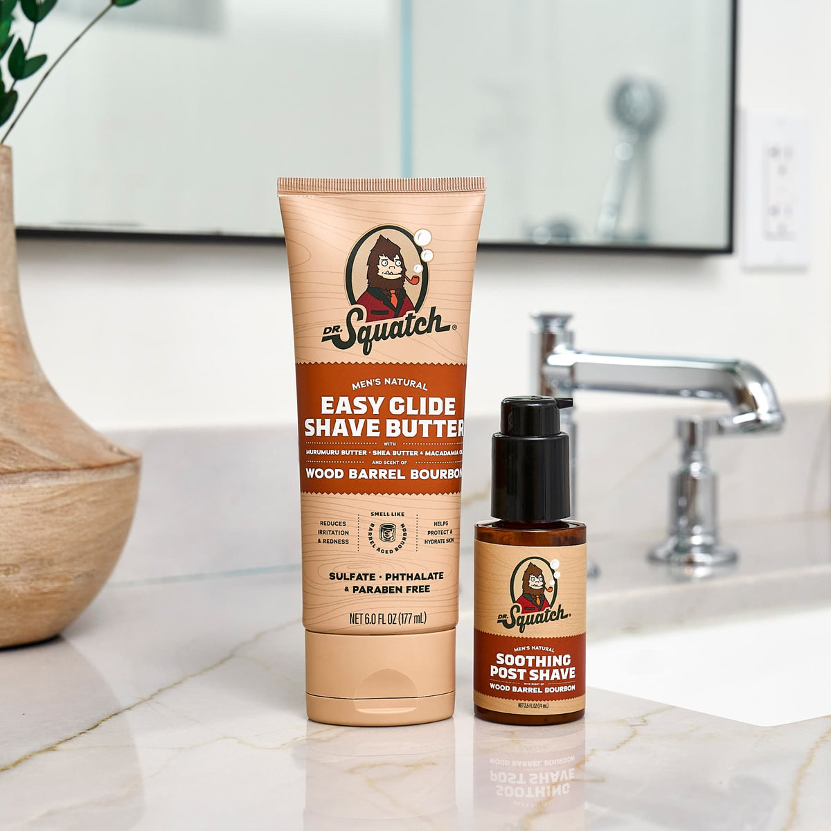Curated Wood Barrel Bourbon Smooth Shave Bundle