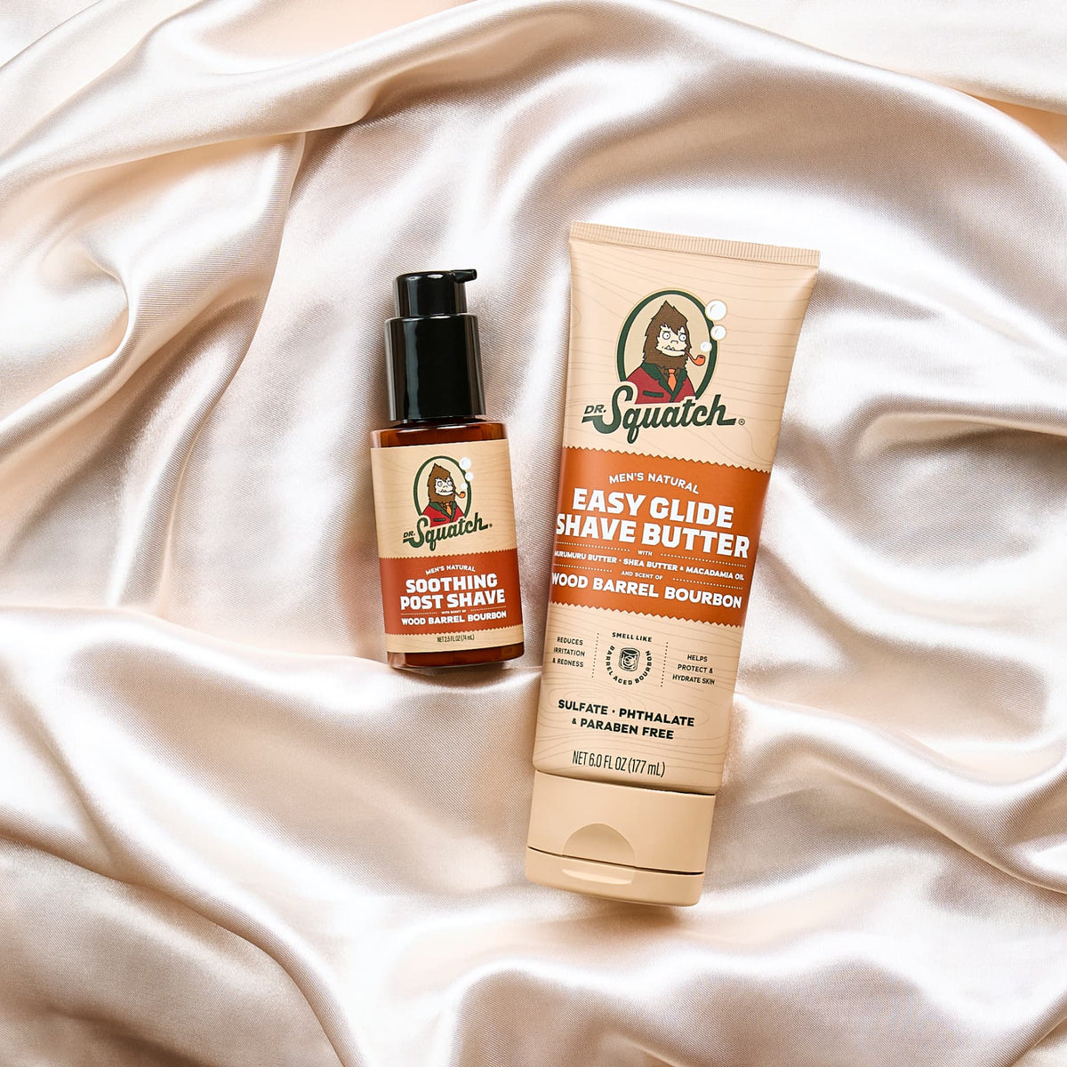 Curated Wood Barrel Bourbon Smooth Shave Bundle